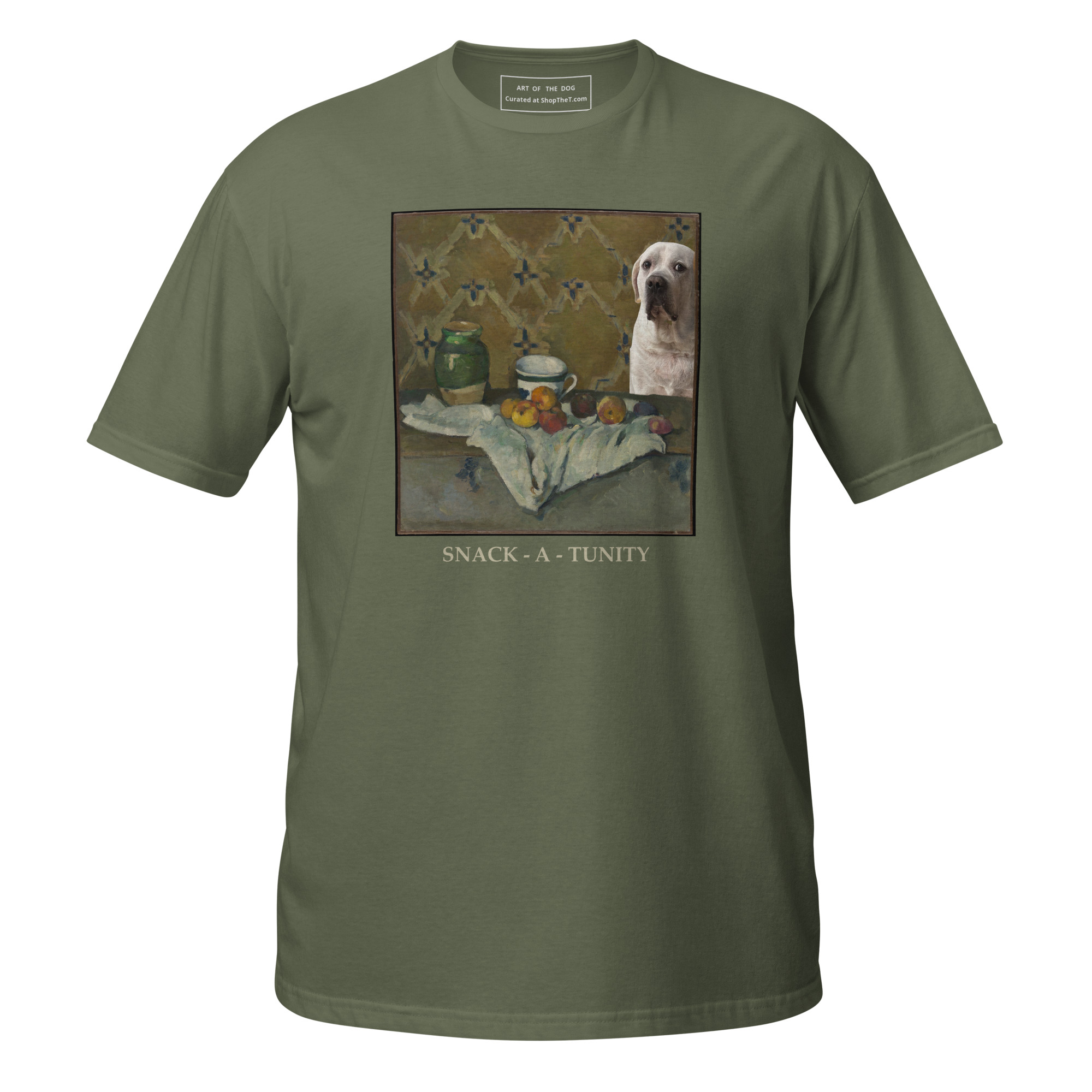Snack-A-Tunity Short-Sleeve Unisex T-Shirt - Military Green - Image 1